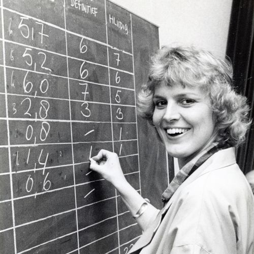 Fotoarchief Stichtse Vecht - telling op krijtbord